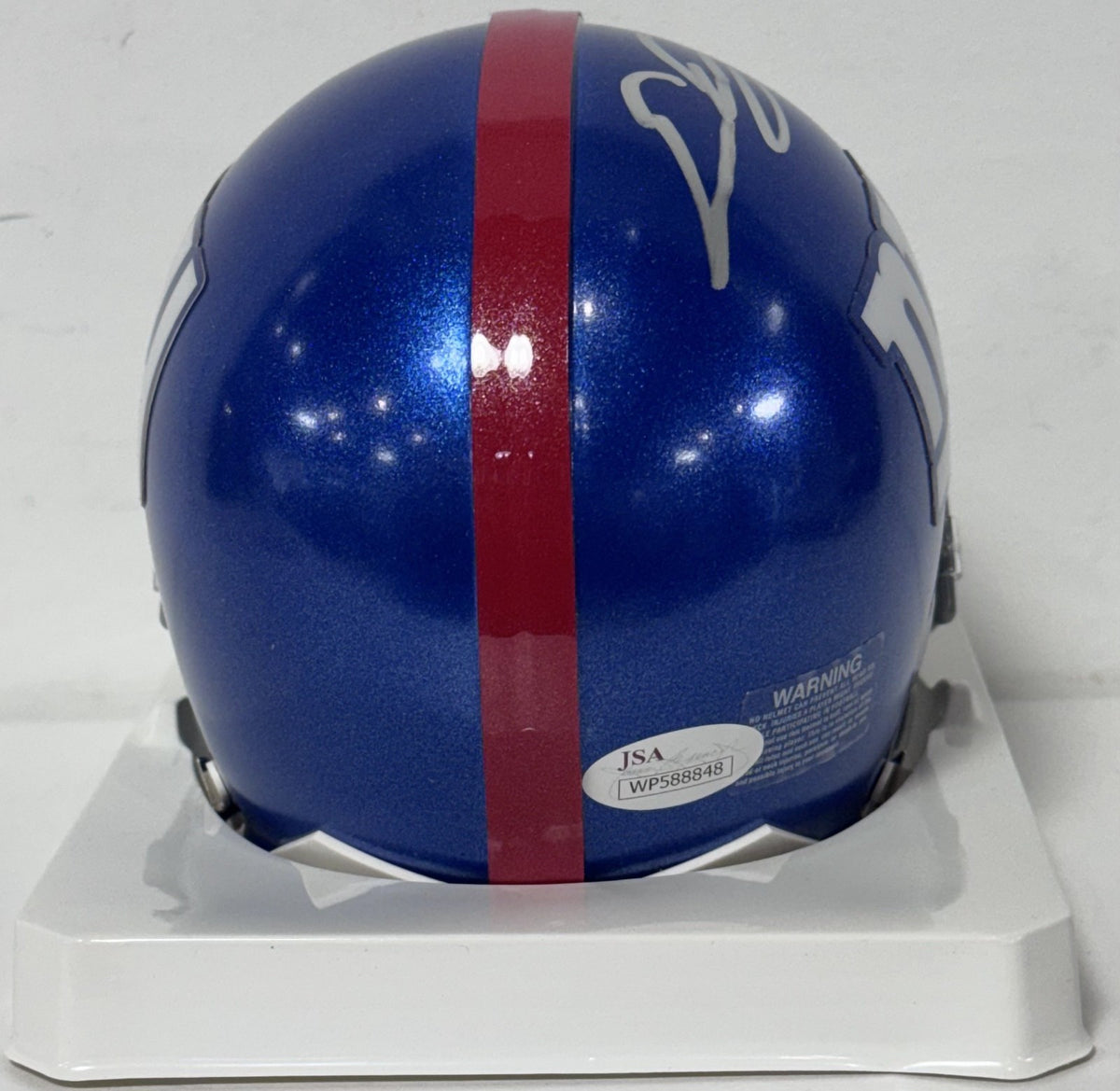 Evan Engram Signed New York Giants Riddell Mini Helmet Auto JSA COA