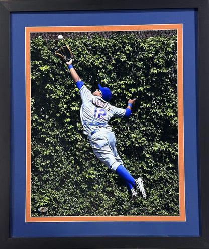 Juan Lagares Signed 16x20 Photo Framed New York Mets Auto COA