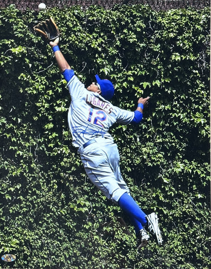 Juan Lagares Signed 16x20 Photo Framed New York Mets Auto COA