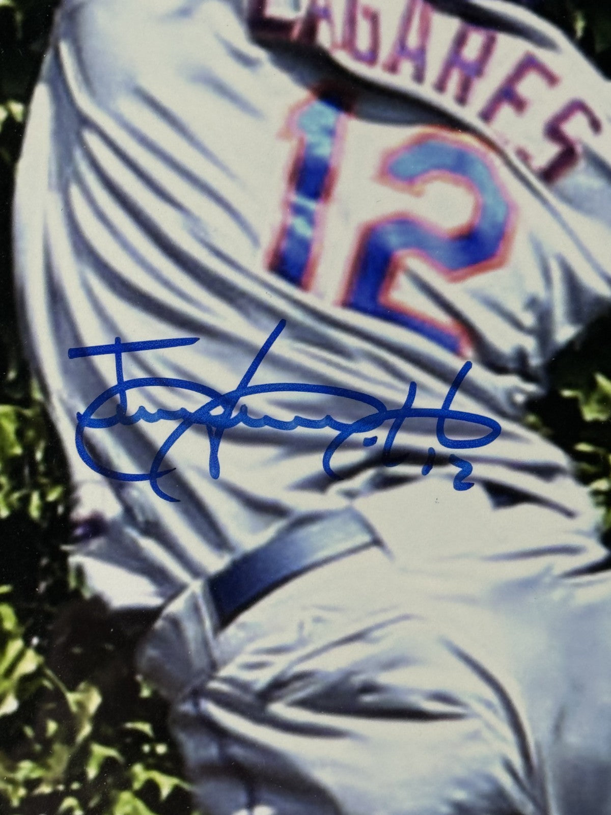 Juan Lagares Signed 16x20 Photo Framed New York Mets Auto COA