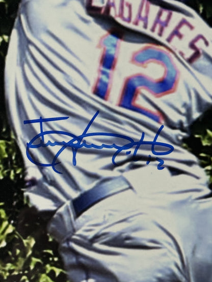 Juan Lagares Signed 16x20 Photo Framed New York Mets Auto COA
