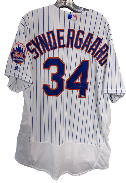 Noah Syndergaard Signed Ny Mets Majestic Authentic Jersey #34 Auto MLB Holo COA