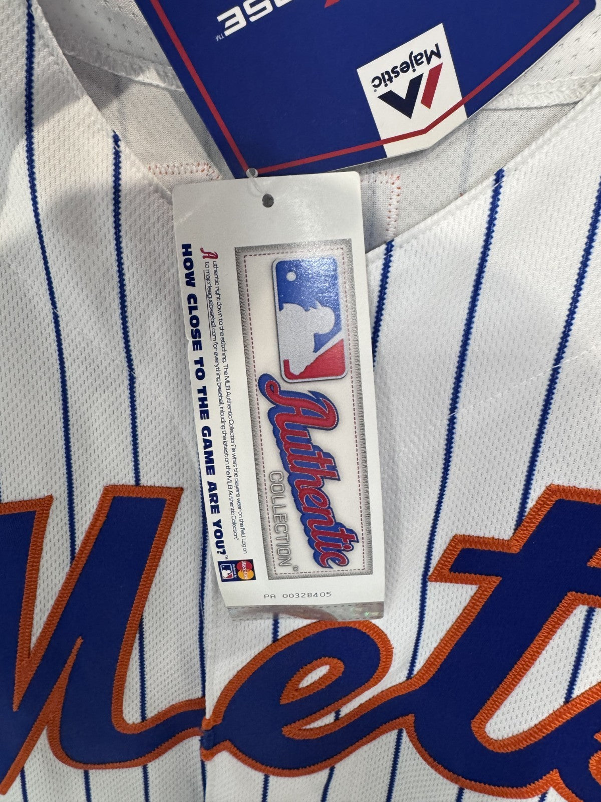 Noah Syndergaard Signed Ny Mets Majestic Authentic Jersey #34 Auto MLB Holo COA