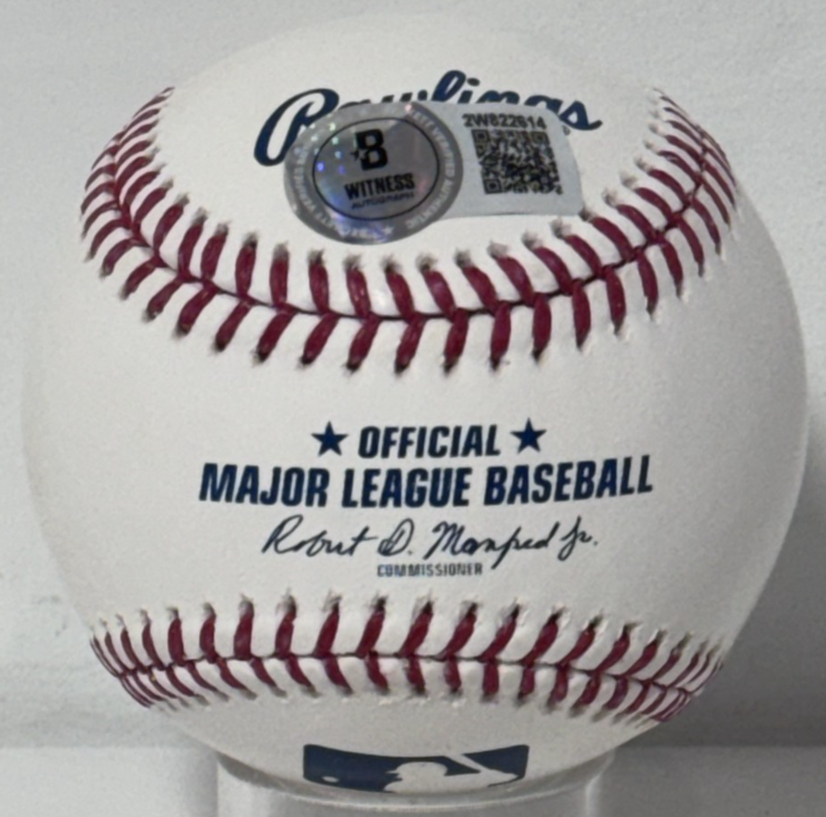 George Lombard Jr Signed Official MLB Baseball Auto BAS COA NY Yankees
