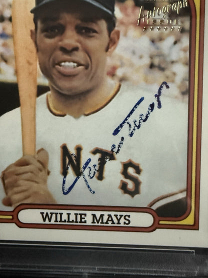 1996 TOPPS 1972 REPRINT WILLIE MAYS Hand Signed CERTIFIED AUTO PSA Coa Hof