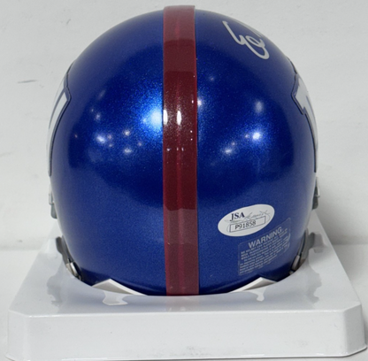 Eli Apple Signed Ny Giants Riddell Mini Helmet 1st Rd Pick Rookie  Auto JSA COA