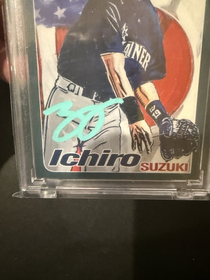 Ichiro Suzuki Topps Project 2020 Blake Jamieson Artist Auto /23 Teal HOF