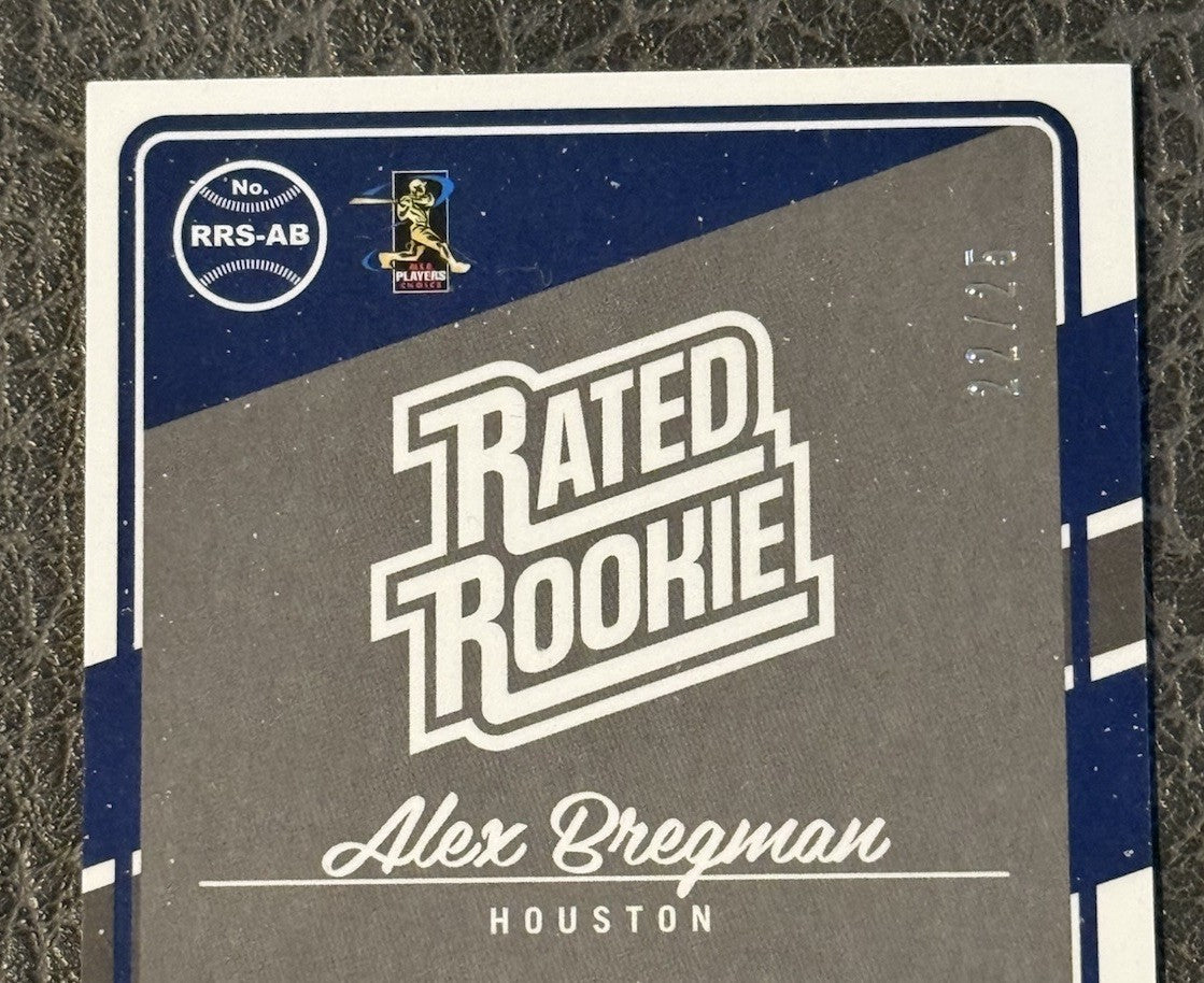 2017 Optic Alex Bregman Rated ROOKIE Signed On Card Mint Auto 22/25 Astros