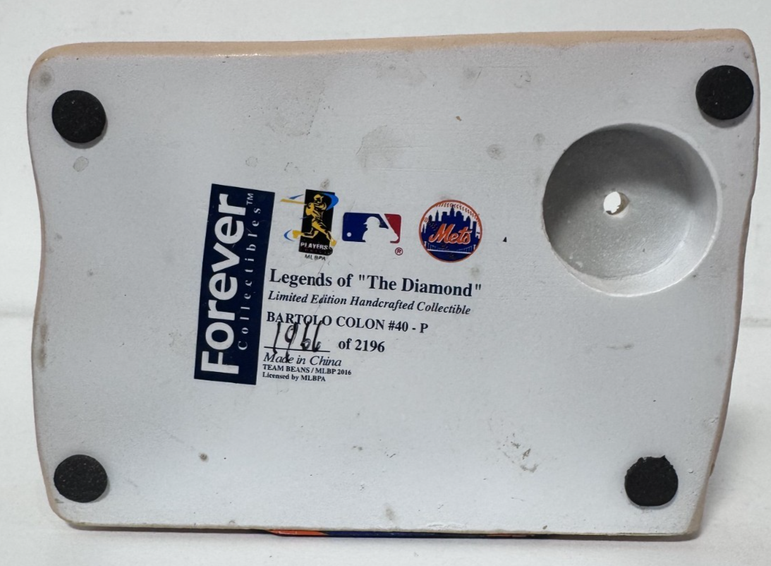 Bartolo Colon Signed LE Forever Bobblehead /2196 Big Sexy Auto COA NY Mets