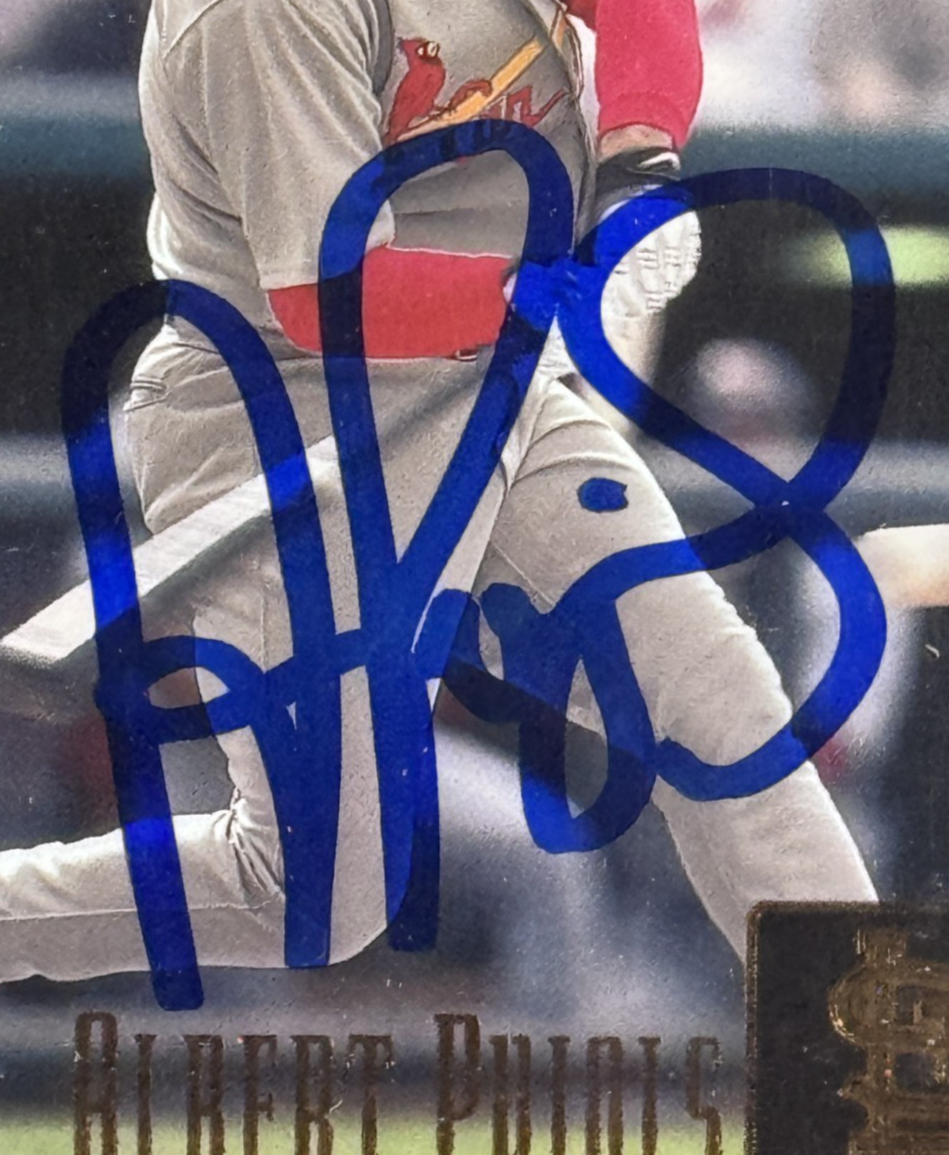 Albert Pujols 2001 Upper Deck #295 Rookie SIGNED BECKETT BAS 10 GEM Mint Auto Rc