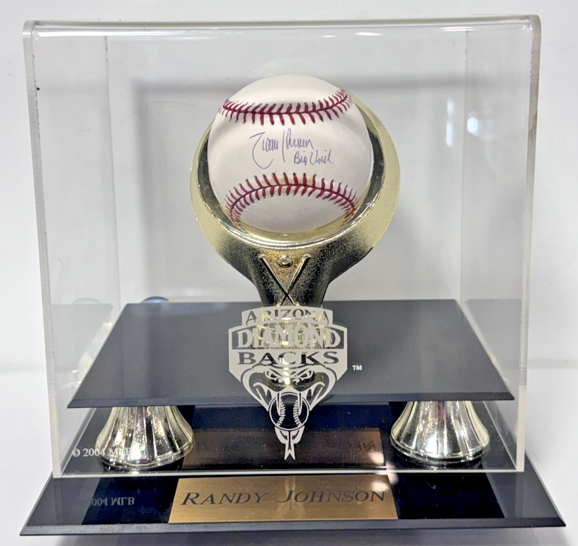 Randy Johnson Signed Official MLB Baseball Big Unit Auto MM COA W/Case Dbacks