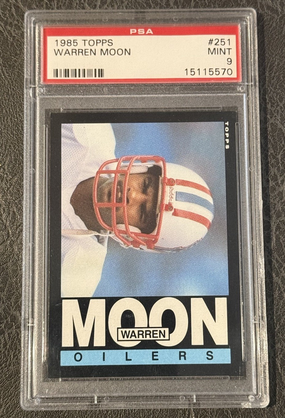 Warren Moon 1985 Topps #251 Rookie Psa 9  Mint Rc HOF Oilers