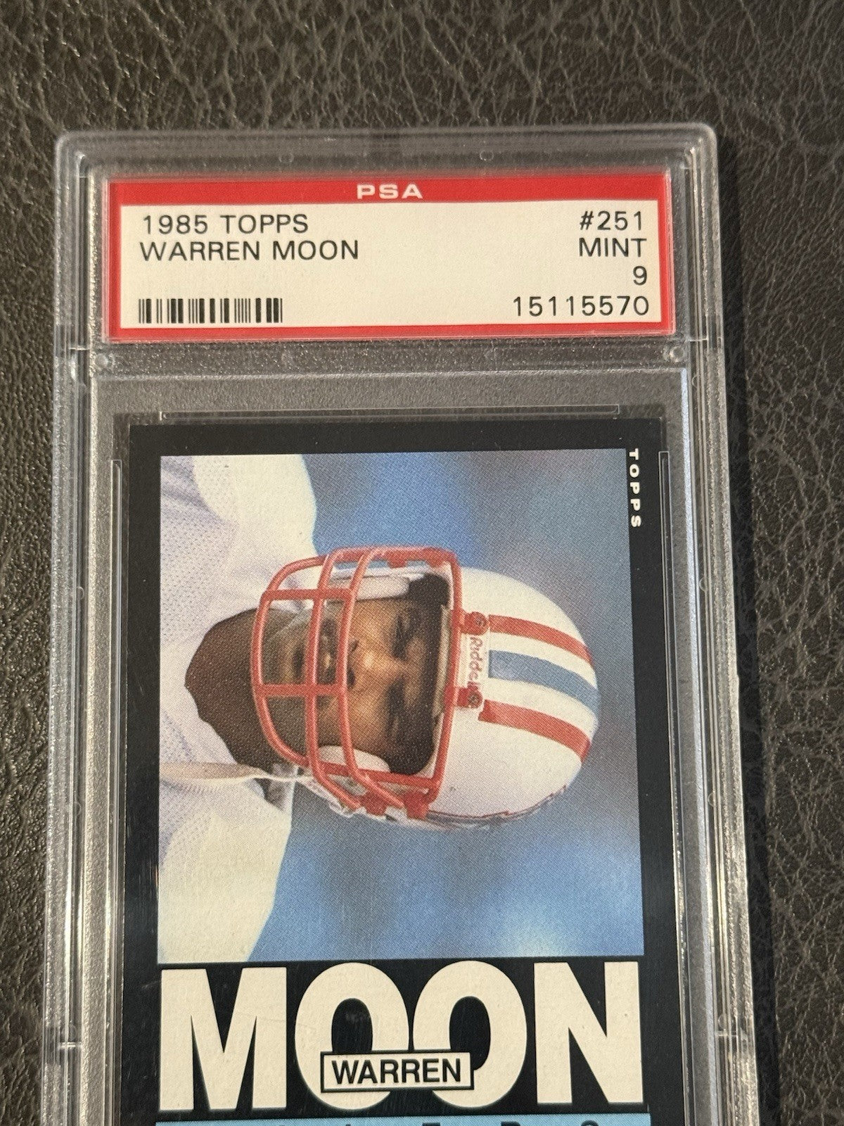 Warren Moon 1985 Topps #251 Rookie Psa 9  Mint Rc HOF Oilers