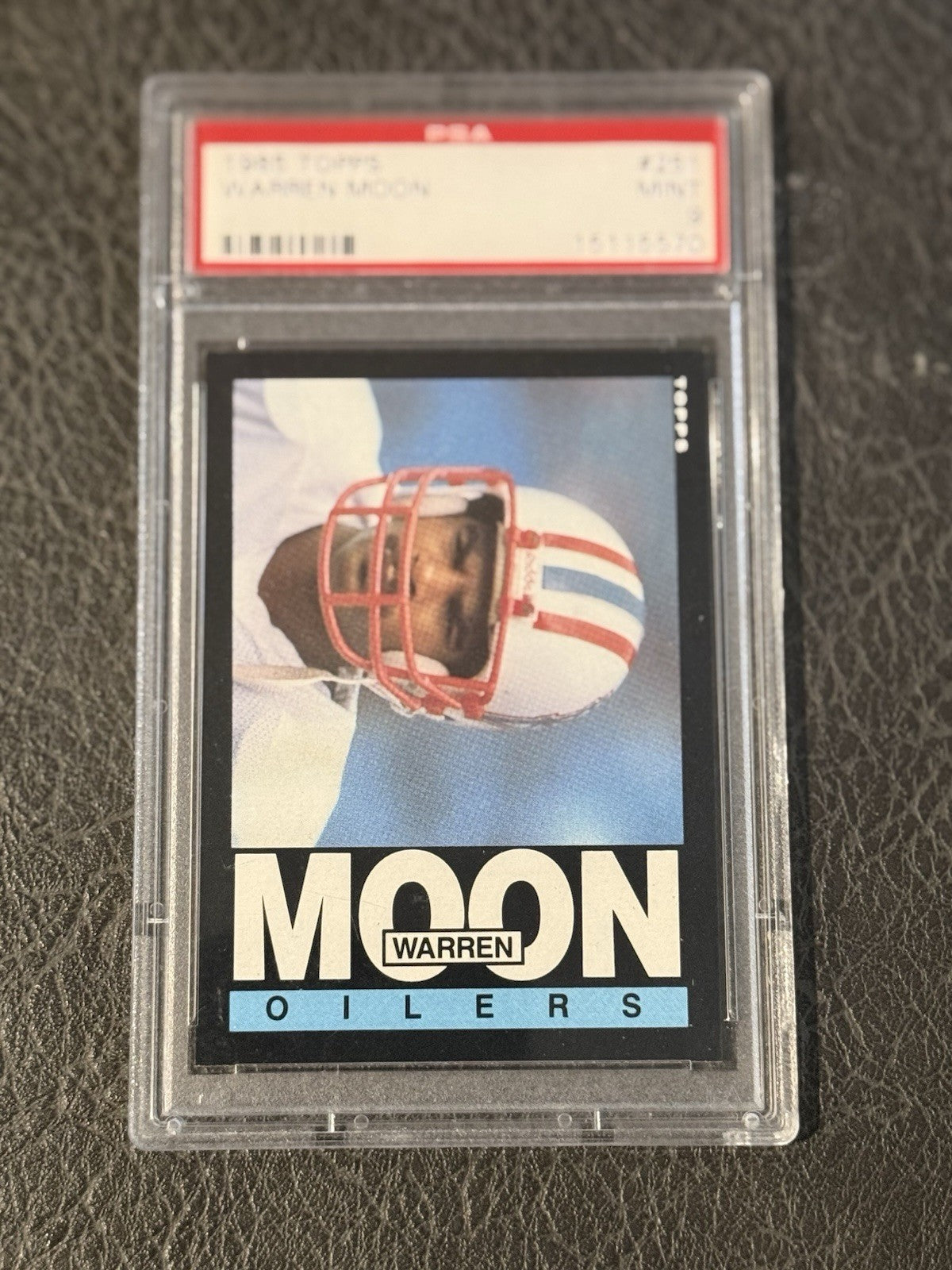 Warren Moon 1985 Topps #251 Rookie Psa 9  Mint Rc HOF Oilers
