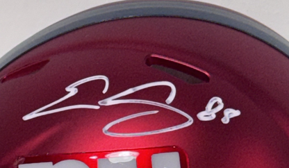 Evan Engram Signed NY Giants Riddell Blaze Alternate Mini Helmet Auto JSA COA