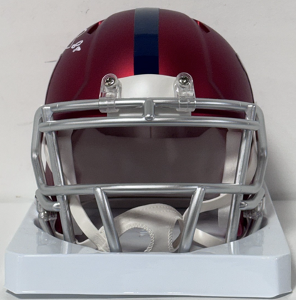 Evan Engram Signed NY Giants Riddell Blaze Alternate Mini Helmet Auto JSA COA