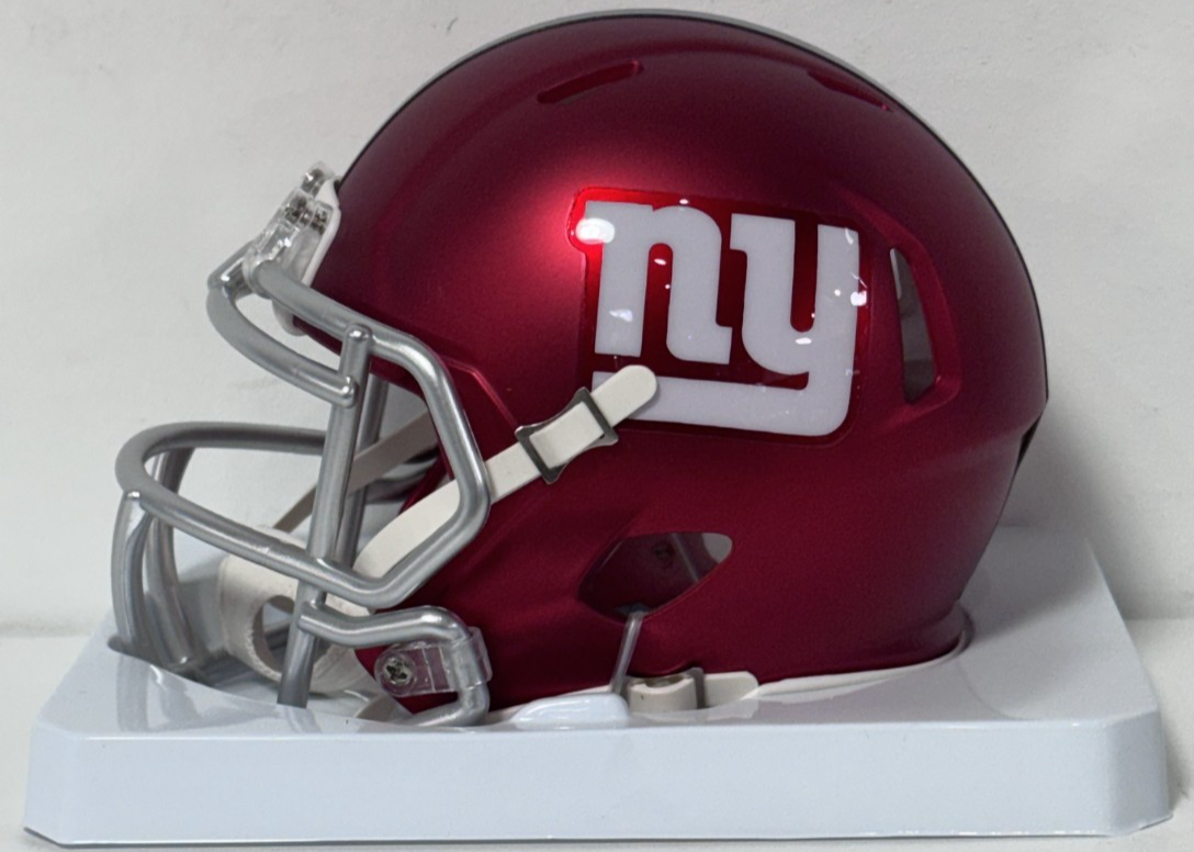 Evan Engram Signed NY Giants Riddell Blaze Alternate Mini Helmet Auto JSA COA