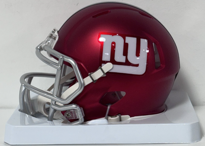 Evan Engram Signed NY Giants Riddell Blaze Alternate Mini Helmet Auto JSA COA