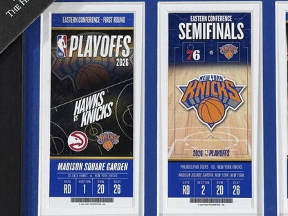 NY Knicks 2026 Road to the NBA Finals Bronze Coin Ticket Highland Mint Brunson