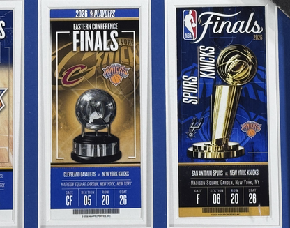 NY Knicks 2026 Road to the NBA Finals Bronze Coin Ticket Highland Mint Brunson