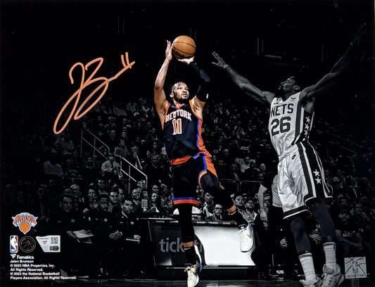 Jalen Brunson Signed 11x14 Framed Photo NY Knicks Auto Finals MVP Fanatics COA