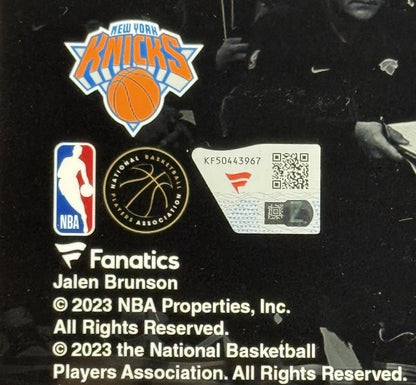 Jalen Brunson Signed 11x14 Framed Photo NY Knicks Auto Finals MVP Fanatics COA