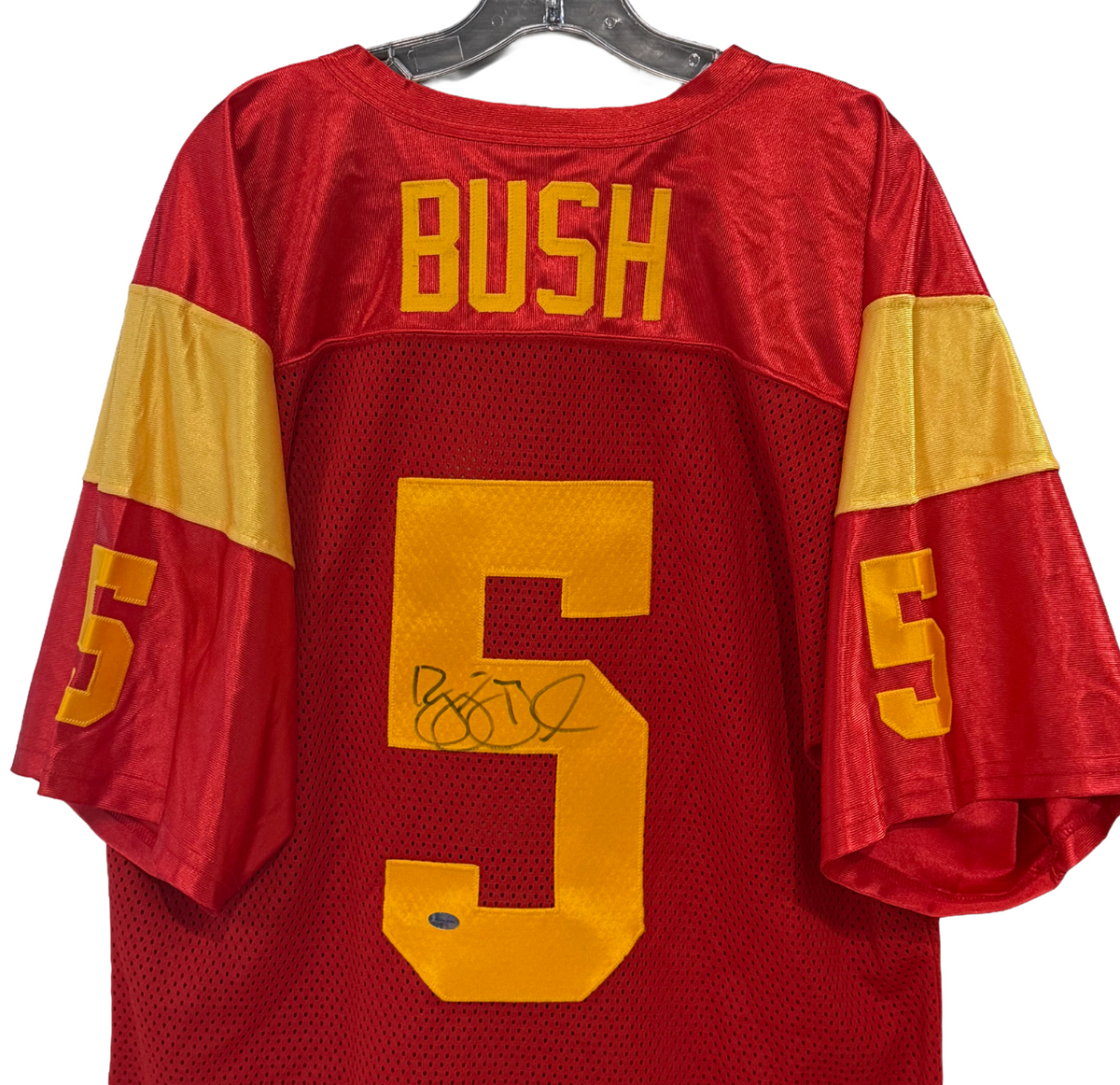 Reggie Bush Signed Custom Football Jersey USC Trojans Auto GTSM Holo Sz XL