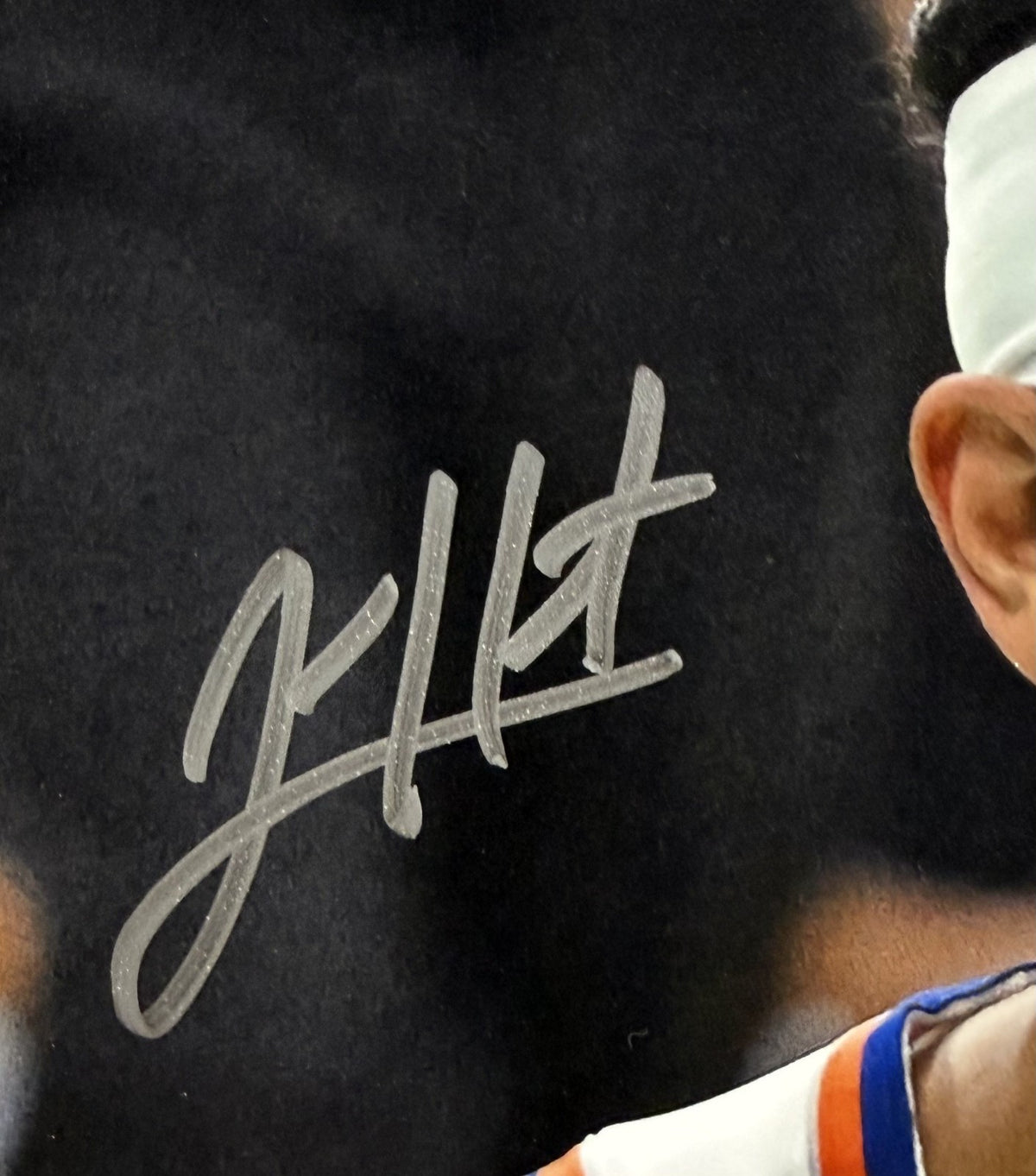 Josh Hart Signed 8x10 Framed Bleeding Playoff Photo NY Knicks Auto Fanatics COA