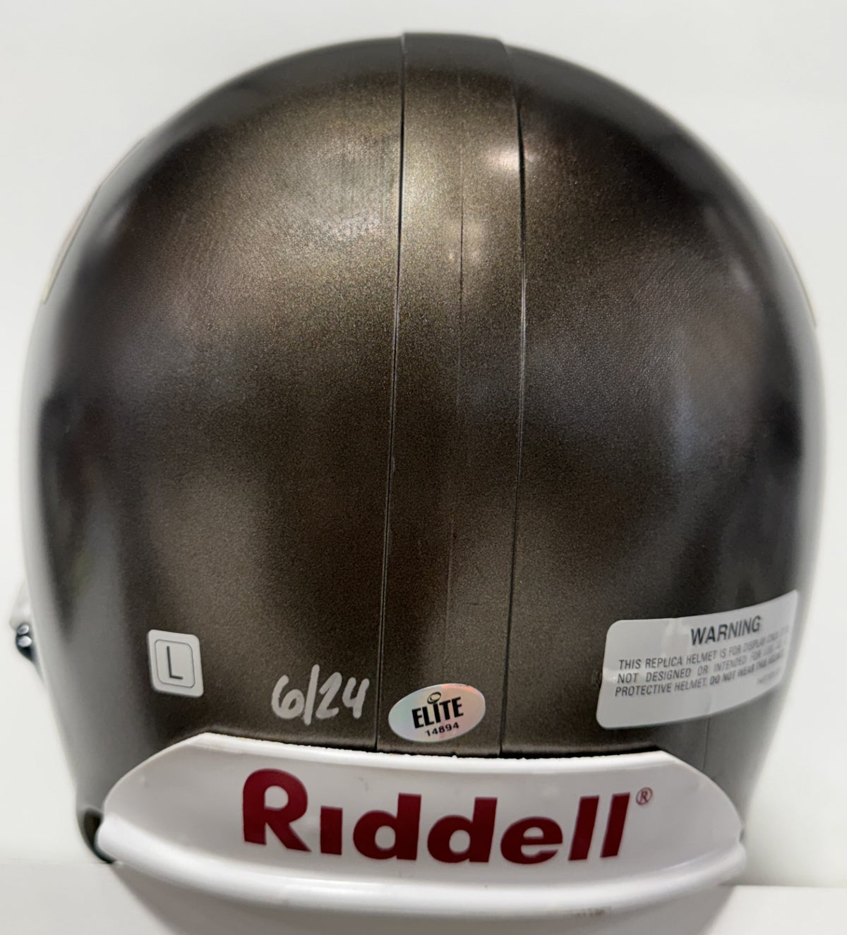 Cadillac Williams Signed TB Buccaneers Replica Helmet Rookie Stat Auto Elite COA