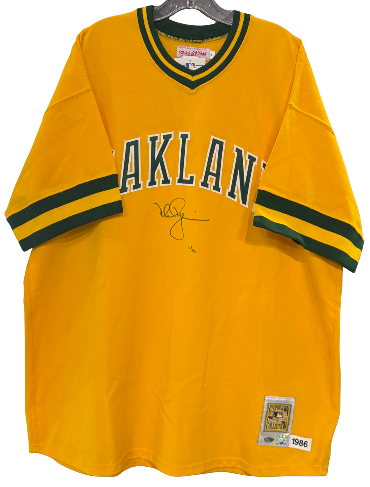 Mark McGwire Signed 1986 Authentic Rookie Jersey Oakland Auto LE Steiner MLB COA