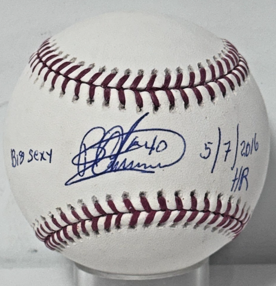 Bartolo Colon Signed Official Baseball Big Sexy 5/7/2016 HR Auto JSA COA NY Mets