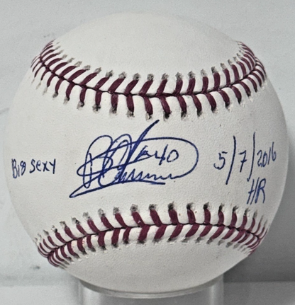 Bartolo Colon Signed Official Baseball Big Sexy 5/7/2016 HR Auto JSA COA NY Mets