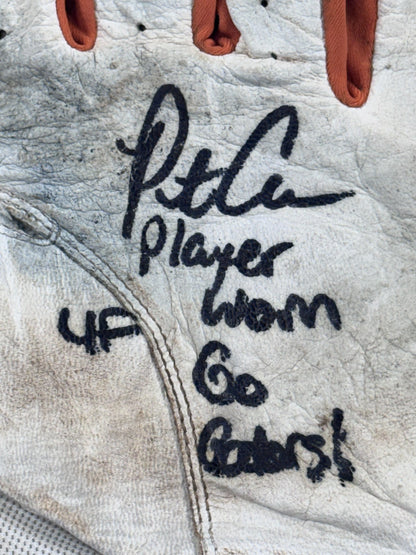 Pete Alonso Florida Gators Signed Worn Batting Gloves Auto Fanatics Mets Orioles
