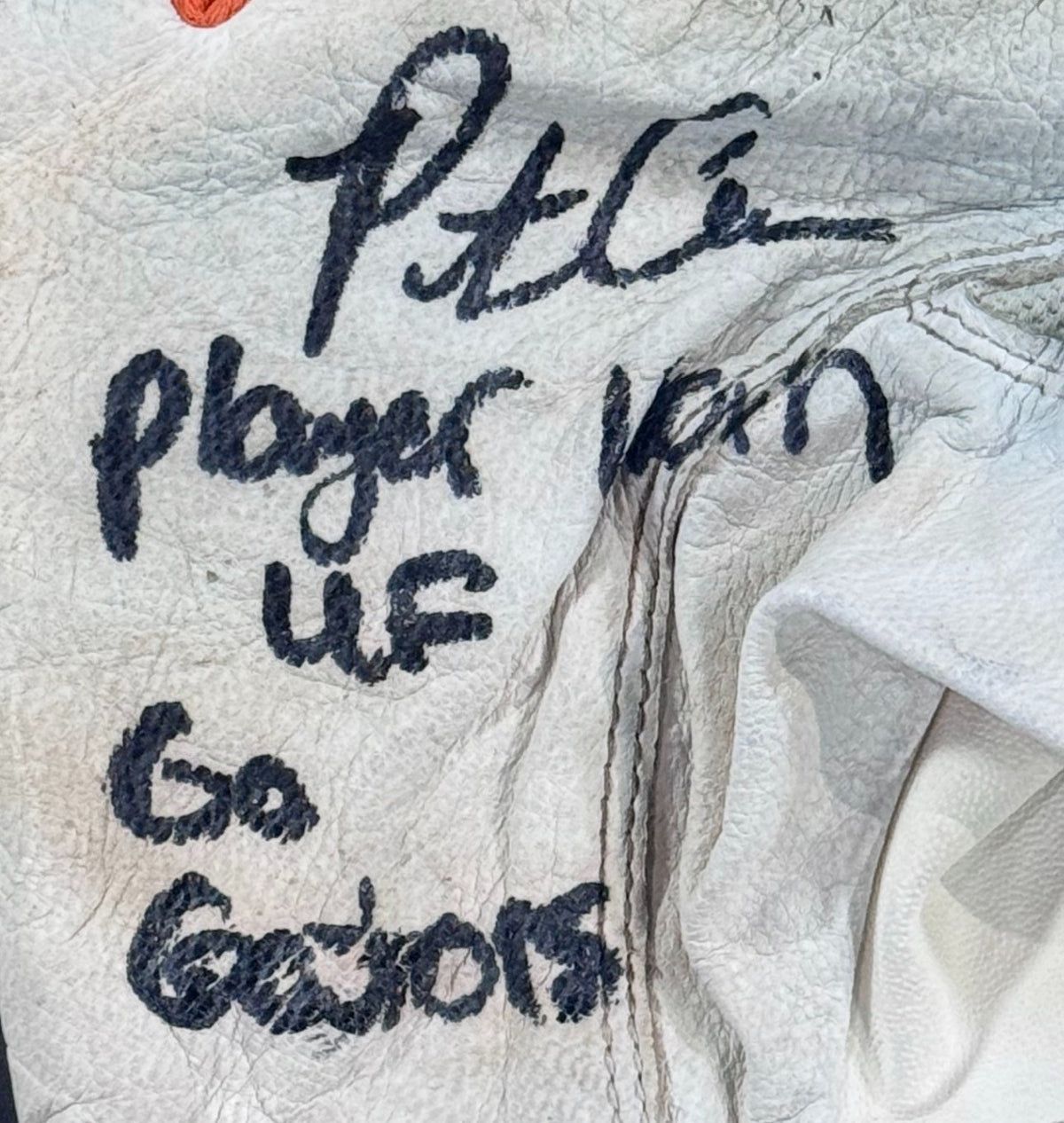 Pete Alonso Florida Gators Signed Worn Batting Gloves Auto Fanatics Mets Orioles