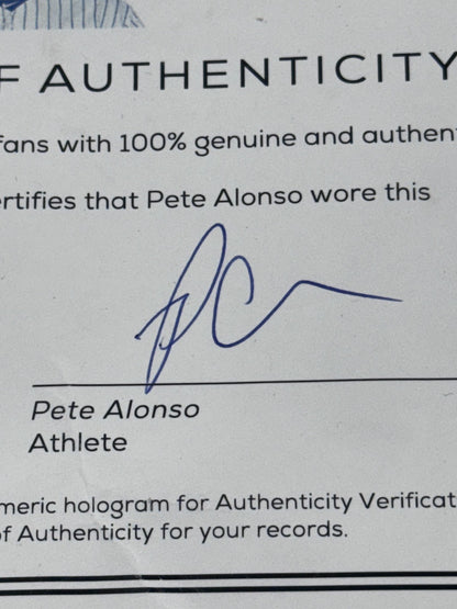 Pete Alonso Florida Gators Signed Worn Batting Gloves Auto Fanatics Mets Orioles