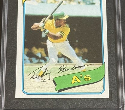 1980 Topps #482 Rickey Henderson Rookie SGC 7.5 NM+ Looks Nicer Razor Sharp HOF