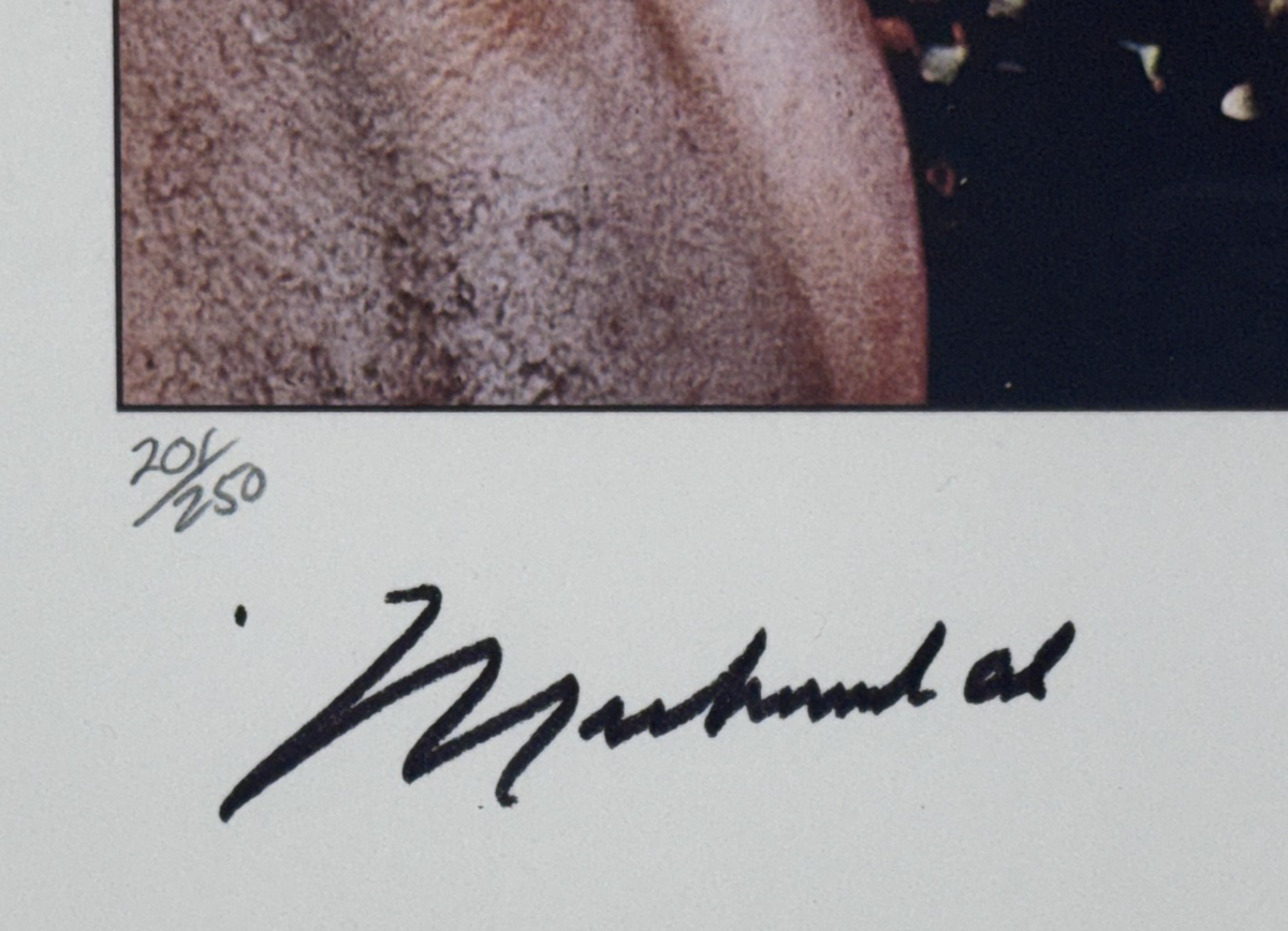 Muhammad Ali Joe Frazier Signed Kalinsky Photo LE/250 Framed Auto Steiner COA