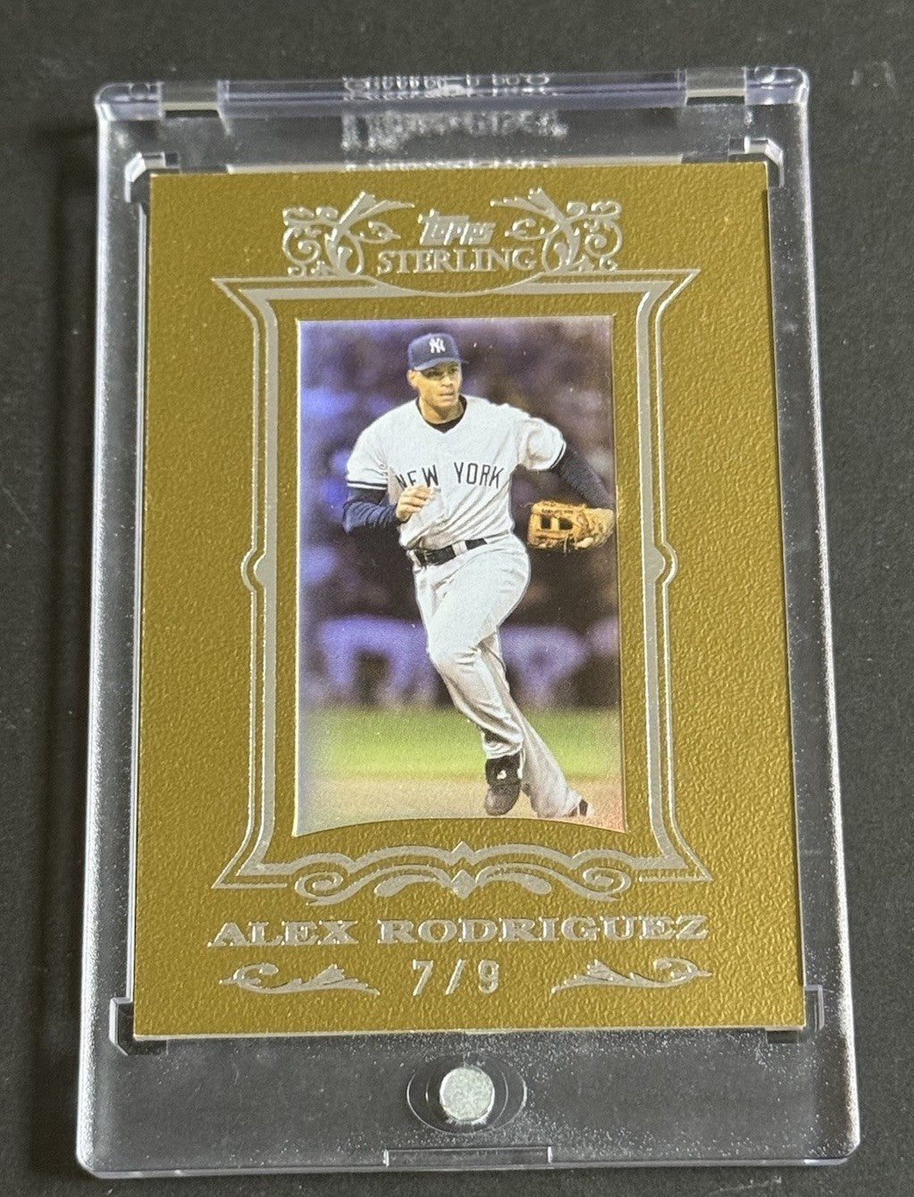 2007 Topps Sterling Alex Rodriguez Framed Gold #/9 New York Yankees Nm