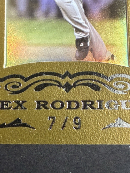 2007 Topps Sterling Alex Rodriguez Framed Gold #/9 New York Yankees Nm
