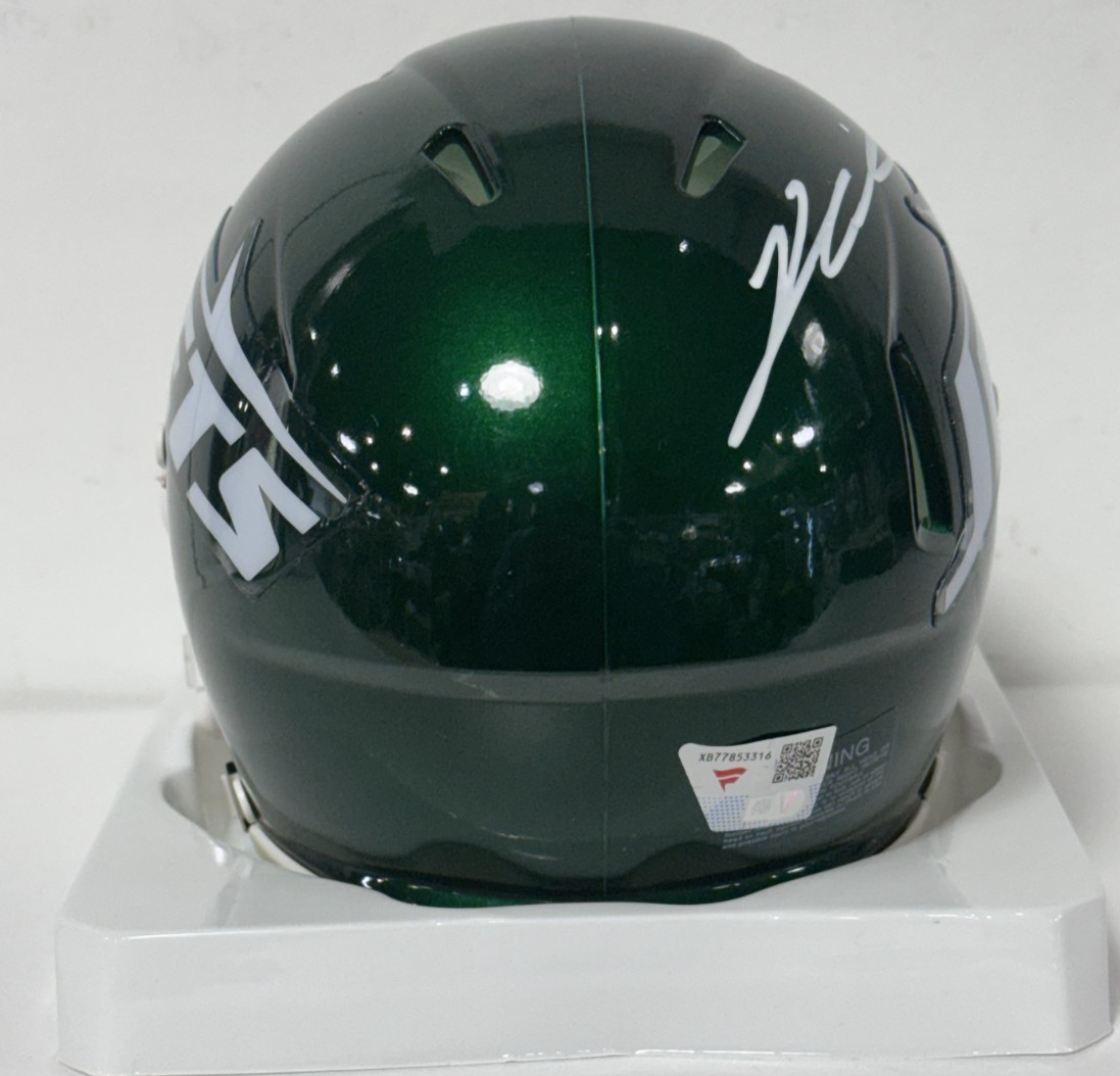 Kenyon Sadiq Signed Riddell Mini Helmet Rookie Auto Fanatics NY Jets 1st Rd Pick