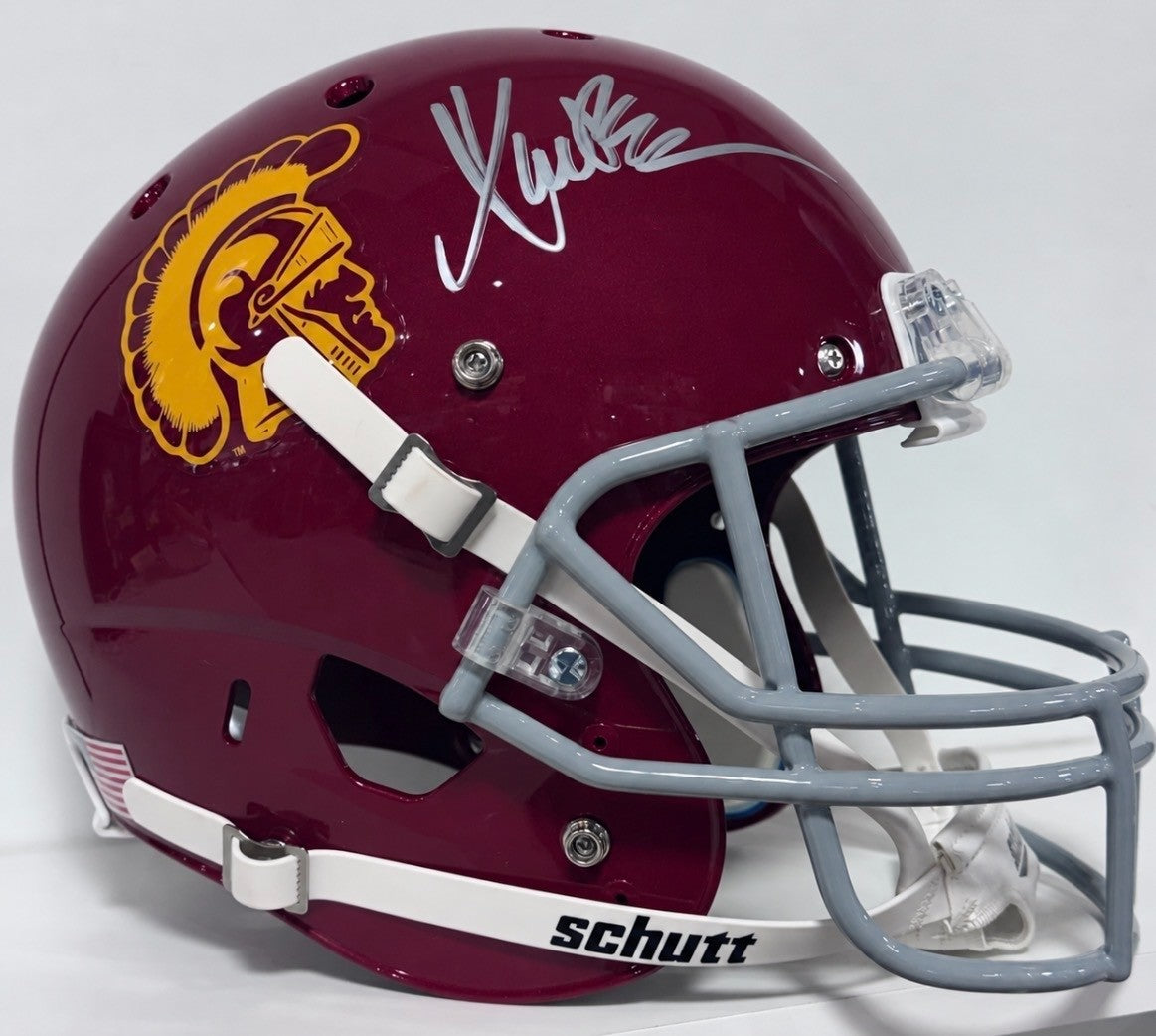 Marcus Allen Signed USC Trojans Schutt Replica Helmet Auto JSA COA Raiders HOF