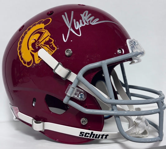 Marcus Allen Signed USC Trojans Schutt Replica Helmet Auto JSA COA Raiders HOF