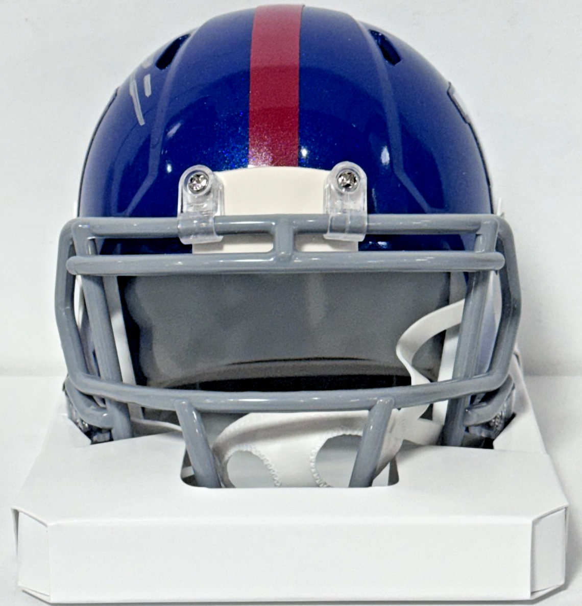 Jaxson Dart Signed Riddell Speed Mini Helmet Auto Fanatics COA New York Giants