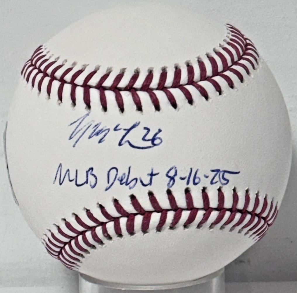 Nolan Mclean Signed Official Baseball MLB Debut Auto Fanatics MLB COA NY Mets