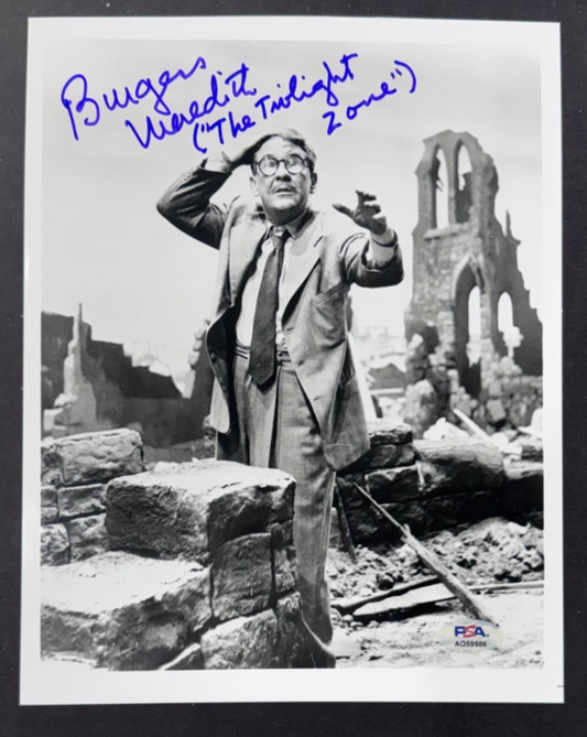 Burgess Meredith Signed 8x10 Photo The Twilight Zone Auto PSA COA Penguin