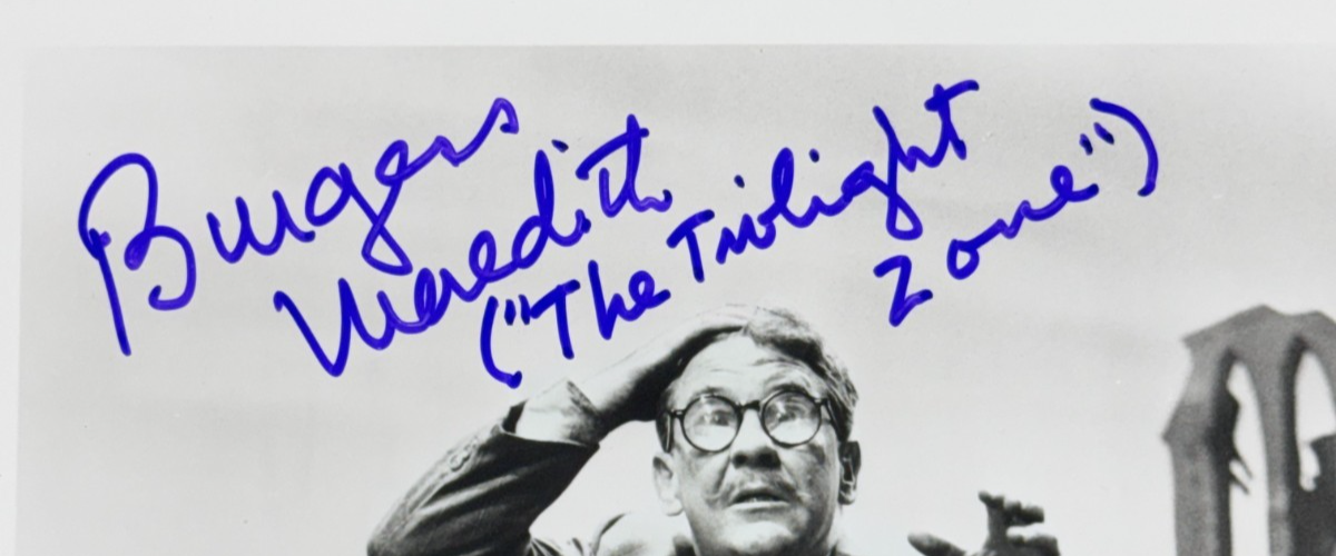 Burgess Meredith Signed 8x10 Photo The Twilight Zone Auto PSA COA Penguin