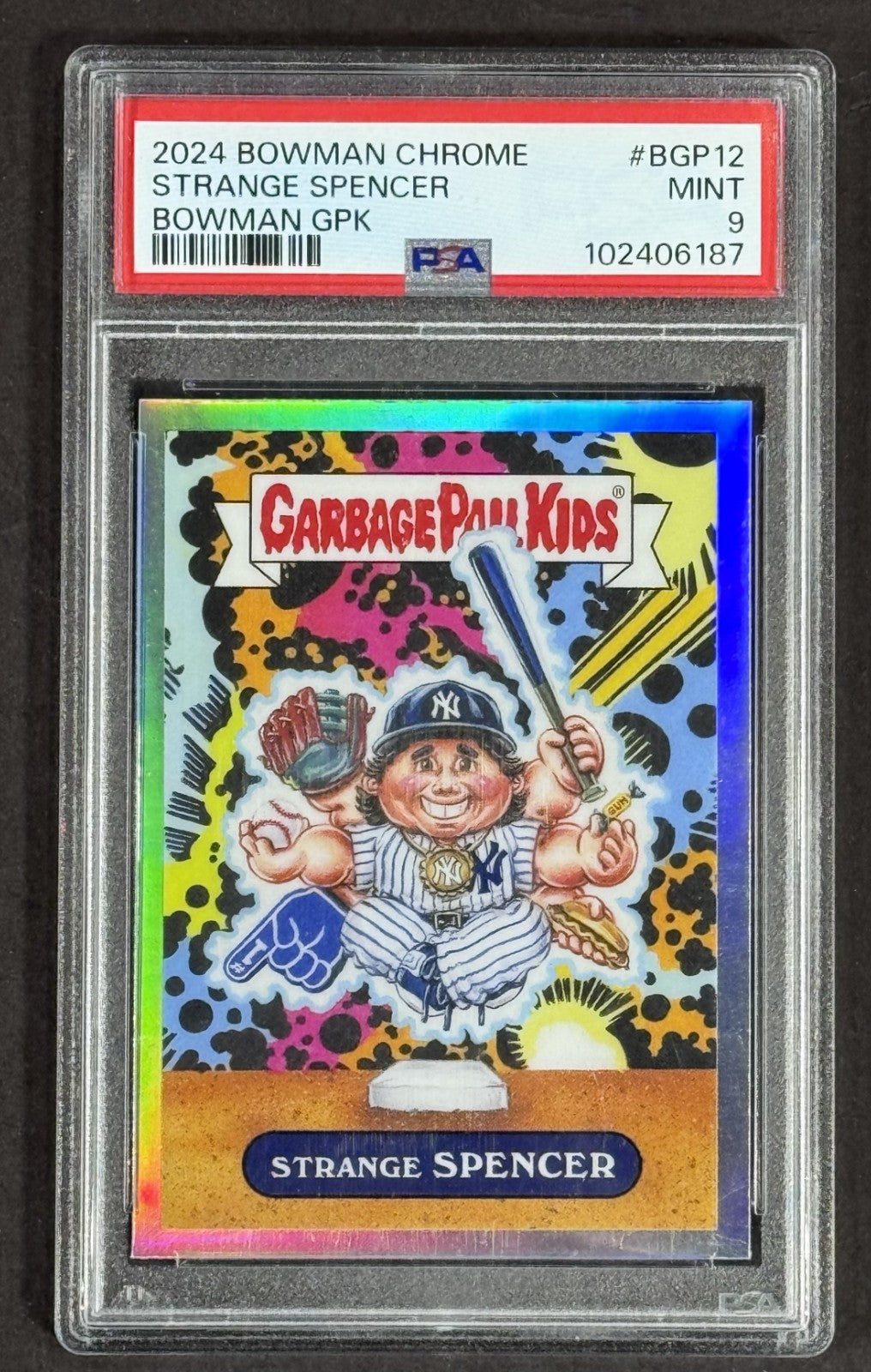 2024 Bowman Chrome Strange Spencer Jones GPK PSA 9 Mint #BGP12 NY Yankees