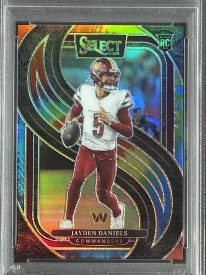 2024 Select Jayden Daniels Tie Dye Prizm LE/25 PSA 10 Gem MT Wash Commanders RC