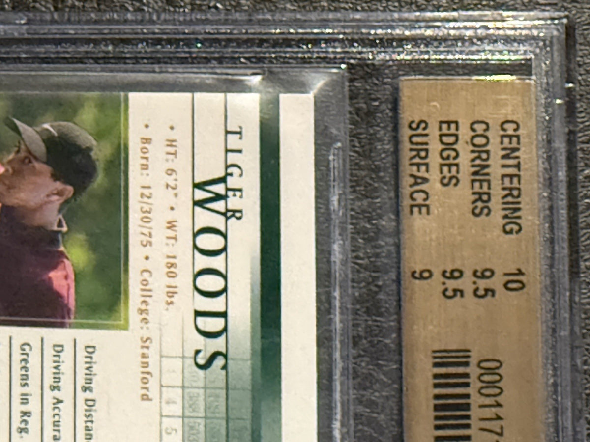 2001 Upper Deck Tiger Woods Rookie BGS 9.5 GEM  MINT W/ 10 Centering Rc
