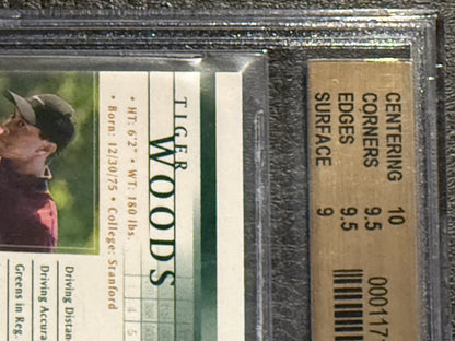 2001 Upper Deck Tiger Woods Rookie BGS 9.5 GEM  MINT W/ 10 Centering Rc